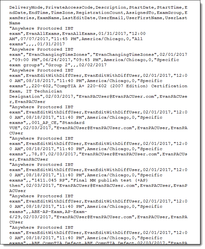 Open *.csv file in WordPad.